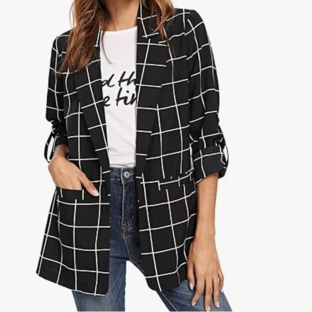 Milumia Open Front Lightweight Thin Blazer